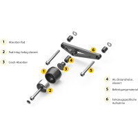 PROBRAKE CONIC Sturzpads SUZUKI GSX-S 1000  17-20