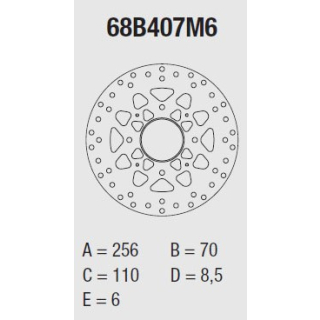 BREMBO Serie ORO Bremsscheibe 68B407M6 hinten HONDA CROSSRUNNER VFR800 X RC80  15-16