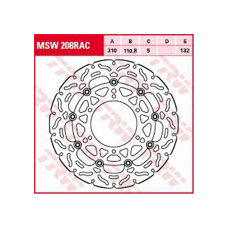 TRW / LUCAS MSW208RAC WAVE Bremsscheibe vorne für SUZUKI GSX-S 1000 F  17-20