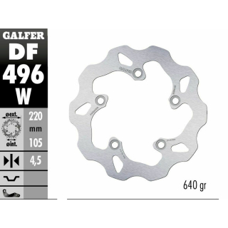 GALFER WAVE Bremsscheibe DF469W hinten YAMAHA YZF R7 RM39 / RM40  21-25
