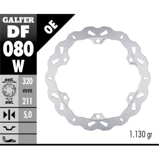 GALFER WAVE Bremsscheibe DF080W vorne HONDA CBR500 R PC62  19-20