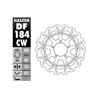 GALFER WAVE Bremsscheibe DF184CW vorne für KAWASAKI ZX-6R  09-12
