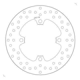 BREMBO Serie ORO Bremsscheibe 68B407P8 hinten