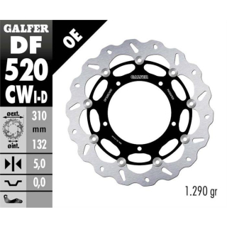 GALFER WAVE Bremsscheibe DF520CWI / D YAMAHA YZF R1 RN22  09-14