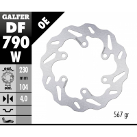 GALFER WAVE Bremsscheibe DF790W hinten für KTM...