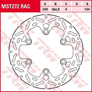 TRW / LUCAS MST272RAC WAVE Bremsscheibe hinten starr für KTM  RC390  17-20