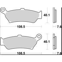 BREMBO Sinter Bremsbeläge 07BB43SP hinten