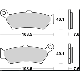 BREMBO Sinter Bremsbeläge 07BB43SP hinten BMW R1300 GS / ADVENTURE ab 2023