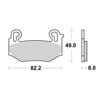 BREMBO Sinter Bremsbeläge 07BB42SA vorne