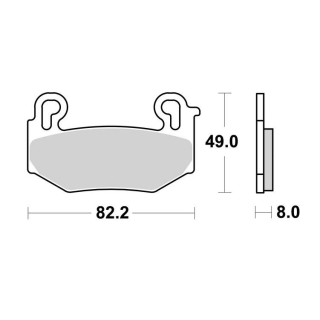 BREMBO Sinter Bremsbeläge 07BB42SA vorne BMW R1300 GS / ADVENTURE ab 2023