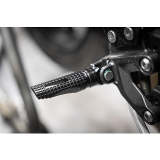 MFW Austausch Rasten Set EVO SPORT KAWASAKI Z900 / SE ab 2025 Fahrer schwarz schwarz