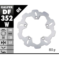 GALFER WAVE Bremsscheibe DF352W hinten