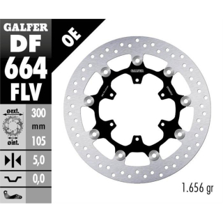 GALFER WAVE Bremsscheibe DF664FLV vorne