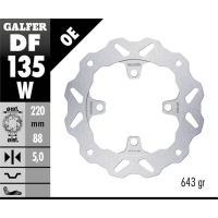 GALFER WAVE Bremsscheibe DF135W hinten HONDA CBR1000RR...