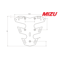 MIZU FLY Kennzeichenhalter YAMAHA WR125 ab 2026