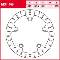 TRW / LUCAS MST449 Bremsscheibe vorne HONDA VFR1200 X...