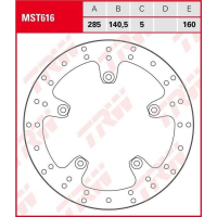 TRW / LUCAS MST616 Bremsscheibe hinten für BMW R1300...