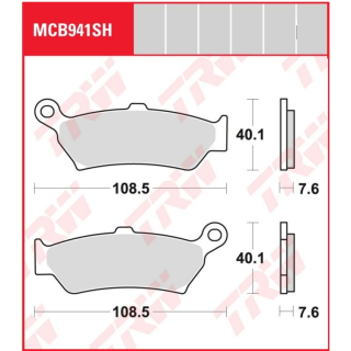 TRW / LUCAS MCB941SH Sinter Bremsbeläge hinten für BMW R1300 GS / ADVENTURE ab 2023