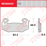 TRW / LUCAS MCB942SV Sinter Bremsbeläge vorne...
