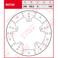 TRW / LUCAS MST228 Bremsscheibe hinten für KTM DUKE...