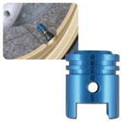 Ventilkappen PISTON / KOLBEN eloxiert blau