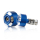LOGO Lenkerenden / Lenkergewichte für Alu-Lenker blau eloxiert